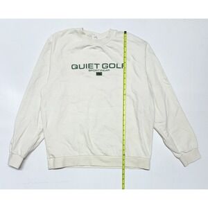 Quiet Golf QG Sportswear‎ Crewneck Sweatshirt Cream Mens XL Made In USA